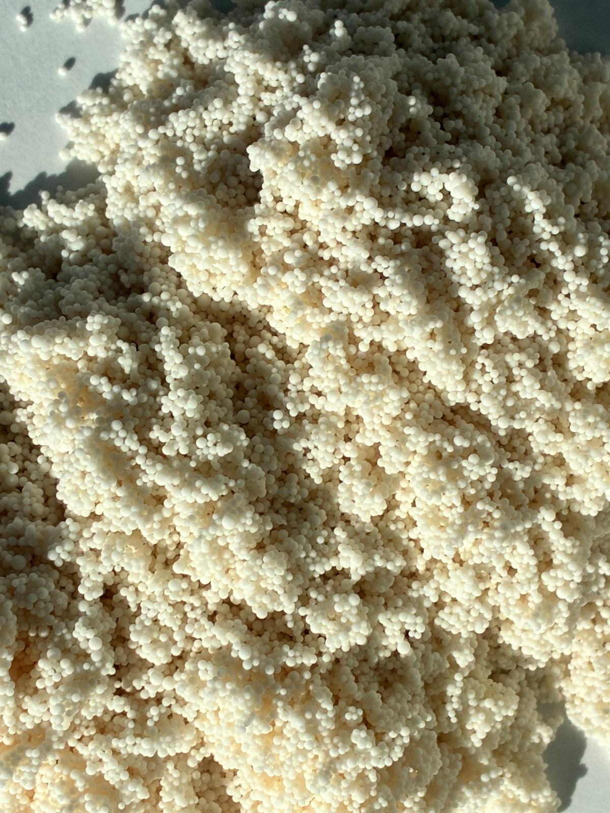 Close up of NAC scale prevention media beads