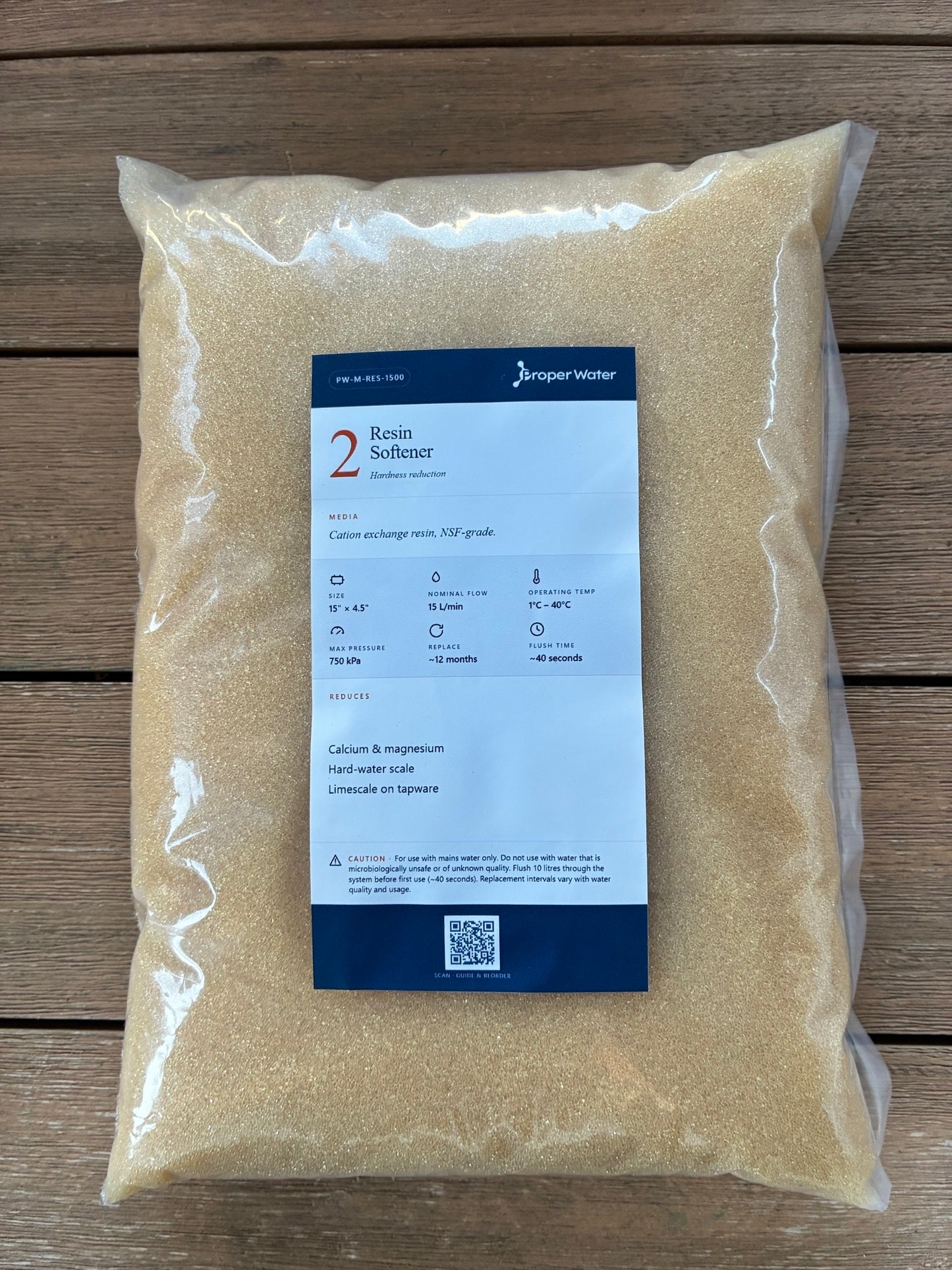 Resin Media Refill — for CHF Resin Housings